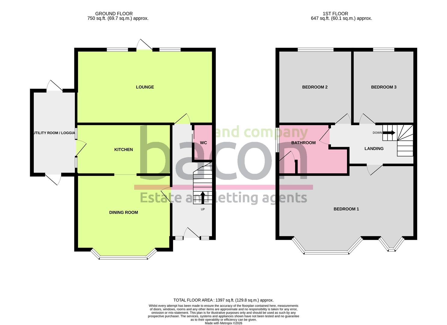 Floor Plan | House - Semi-Detached | Gerald Road, Worthing | For Sale